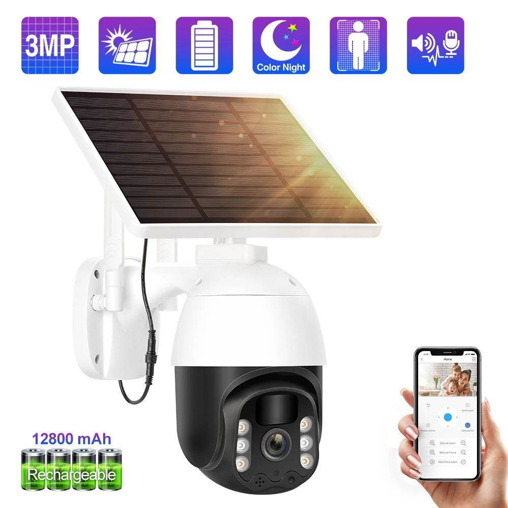 PROD 1005002351278362 Techage 3MP Wifi PTZ IP Camera Rechargeable
Battery Camera with Solar Panel Two Way Audio Smart AI Color Night
Outdoor Camera PROD 1005002351278362 Techage 3MP Wifi PTZ IP Camera Rechargeable
Battery Camera with Solar Panel Two Way Audio Smart AI Color Night
Outdoor Camera