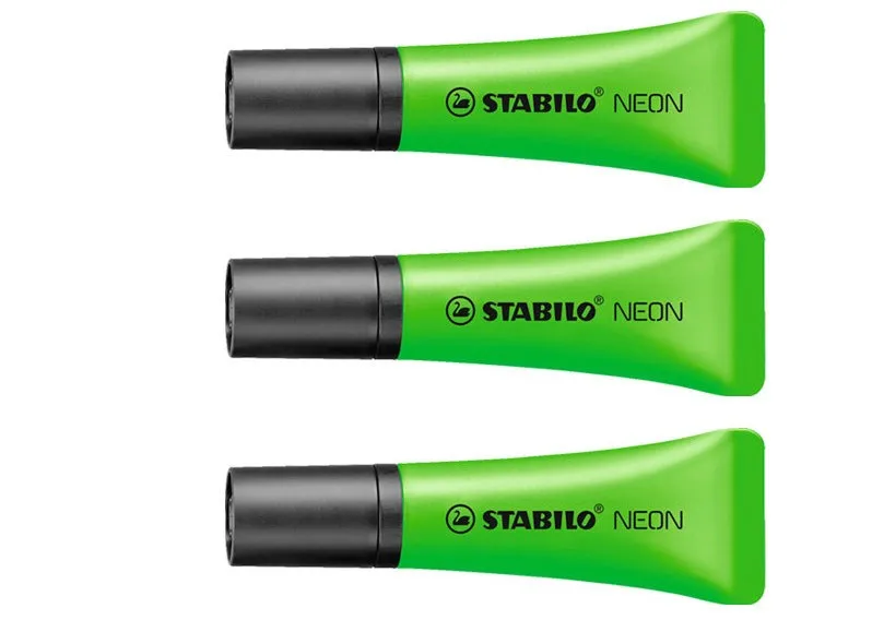 1 шт. STABILO Boss маркер ручка NEON 72 косой наконечник зубная паста хайлайтер 5 цветов на
