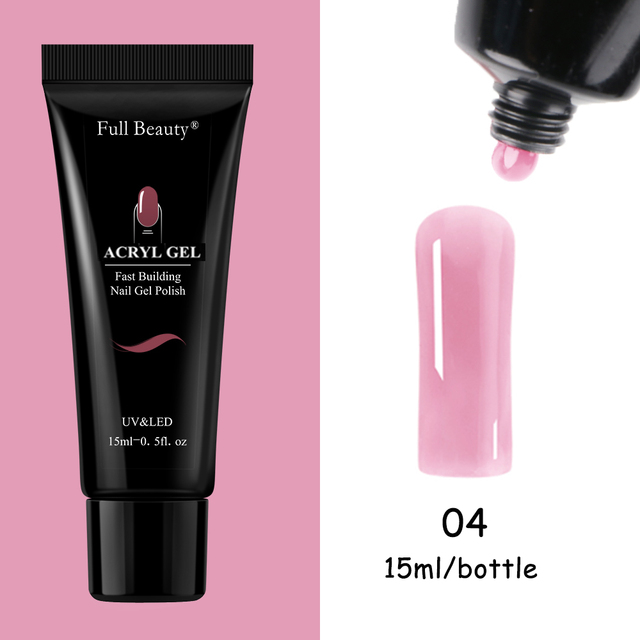 Acrygel For Nail Nude Pink Fast Builder Nail Extension French Design Semi-Permanent Varnish Forms All For Manicure FB1809