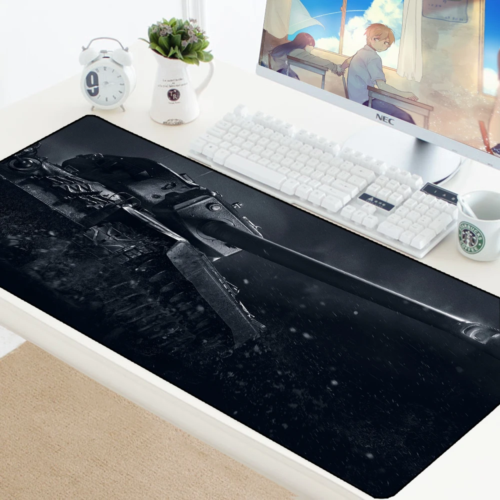 World of Tanks компьютерный ПК коврик для мыши Прочный клавиатура Игровой Коврик для мыши XL большой офисный стол коврики фиксирующий край коврик мышь для CS GO