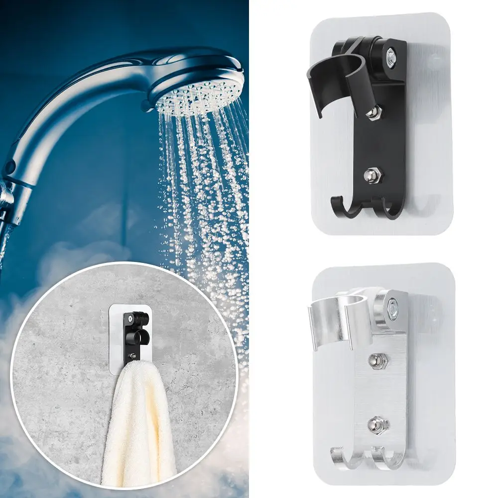 1 PC Durable Punch Free Wall Mounted Aluminum Shower Holder 90