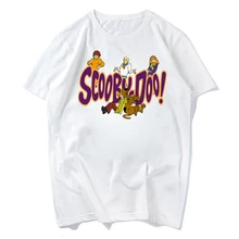 AAAA/Новинка; Летняя мода; круглый вырез; короткий рукав; для малышей; Scooby Doo; семейная Мода; футболки для мужчин; коллекция 2018 года; футболка для...(China)