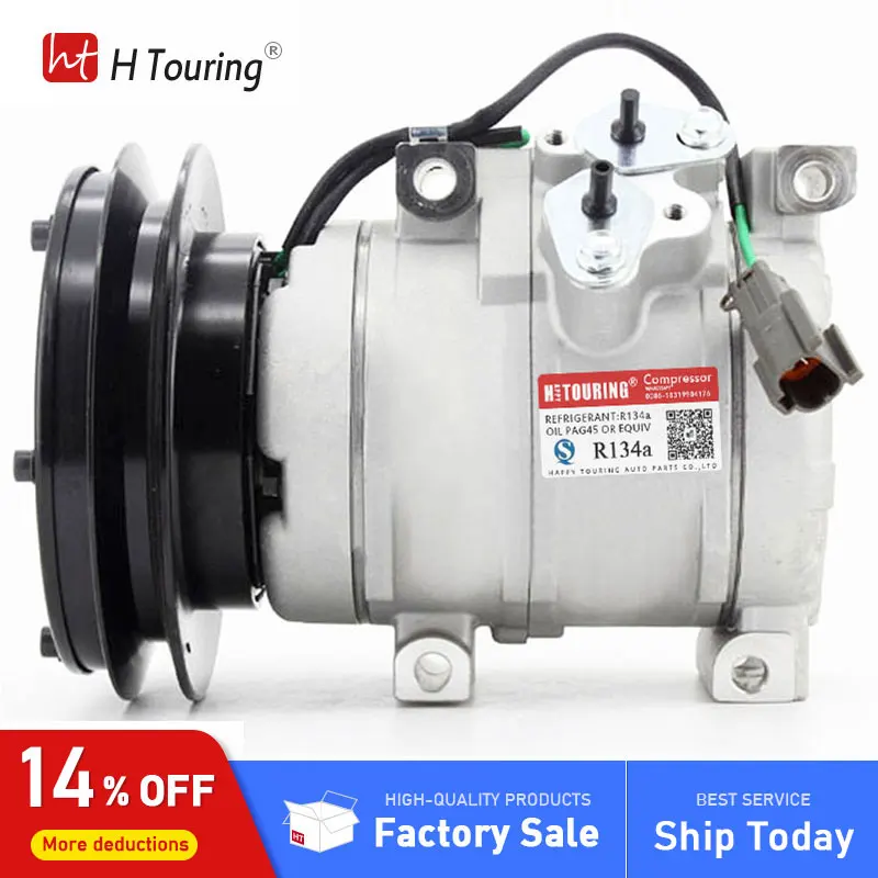 

10S15C AC Compressor for John Deere 450CLC DLC 600CLC DLC 800C 850DLC 24V 447220-4053 447220-4052 447220-4780 447200-4781