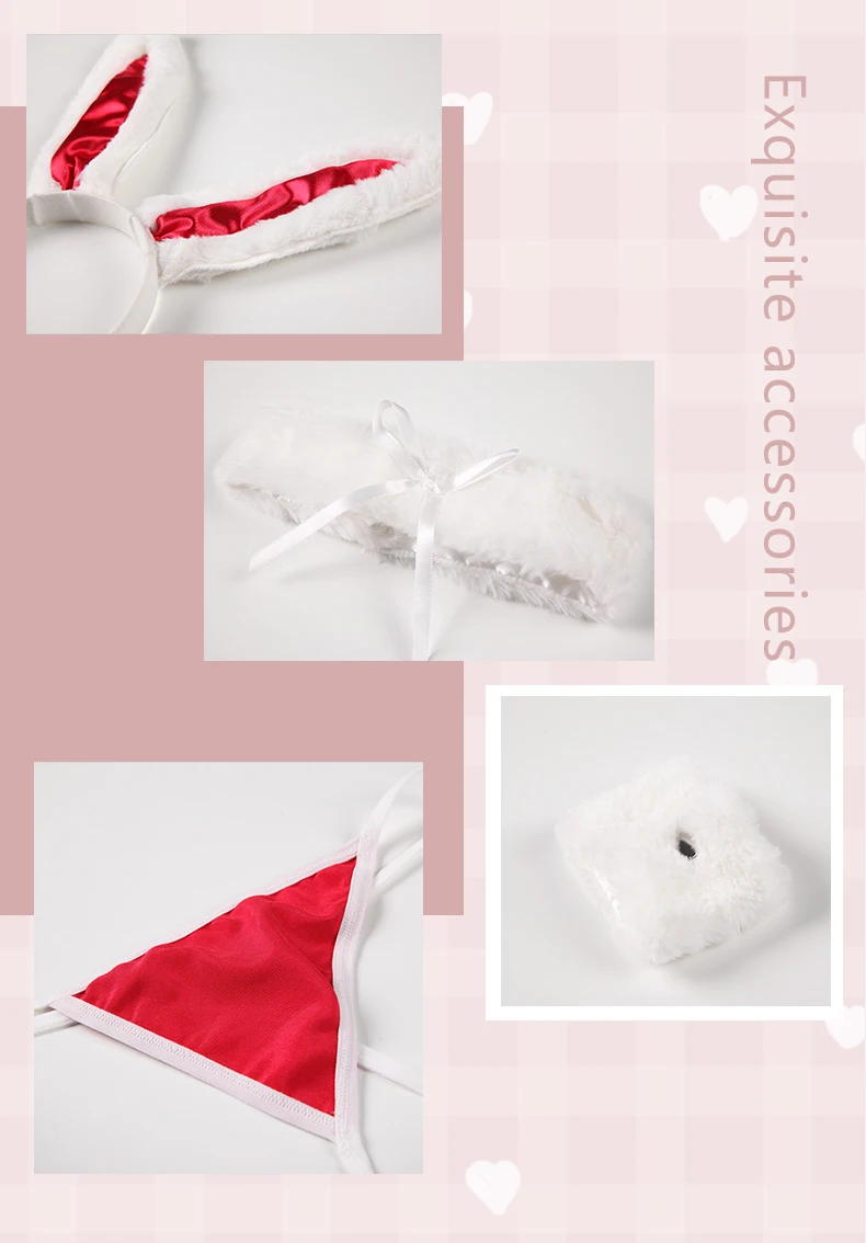 Waliicorners Cute Sweet Bunny Girl Suspender Skirt Uniform Temptation Cosplay Sexy Lingerie New Santa Claus Velvet 17 He3b9b94a072a455faa1d11f0c7f72a7cA