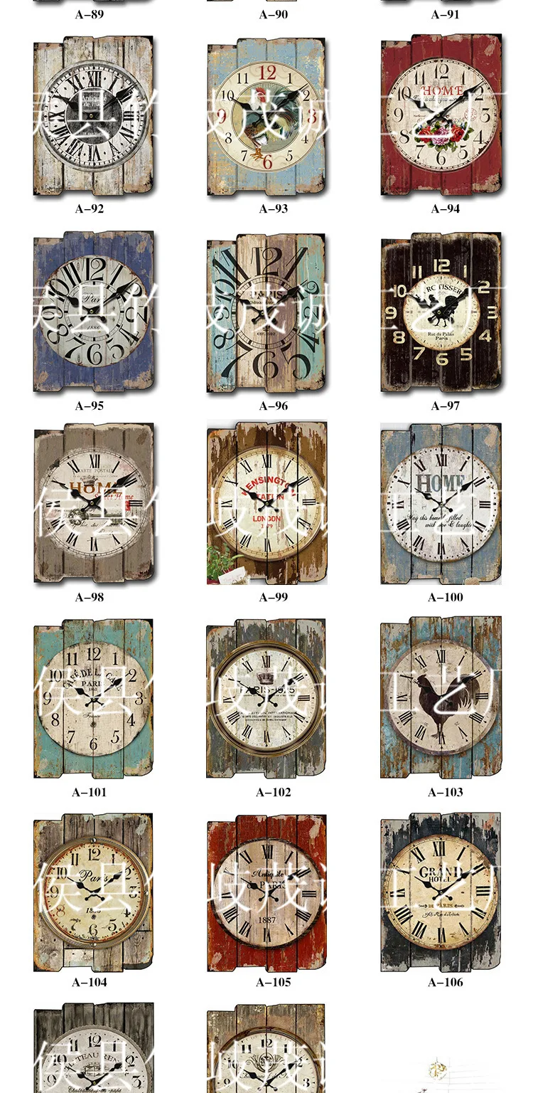 relógios vintage criativos, decoração de casa, chique