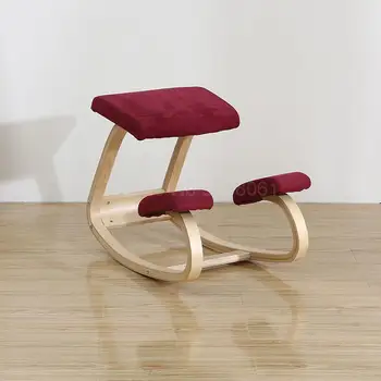 

Correct Kneeling Chair Children's Corrective Learning Sitting Position Computer Office Solid Wood Simple Nor