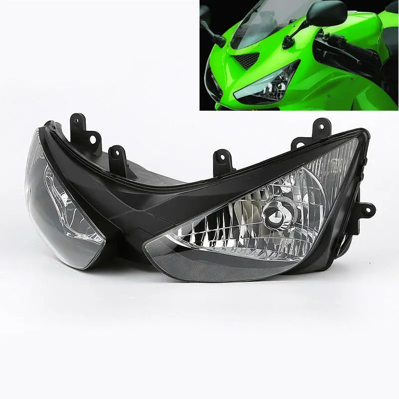 Motorcycle Headlight Headlamp Assembly For Kawasaki Ninja ZX6R ZX 6R