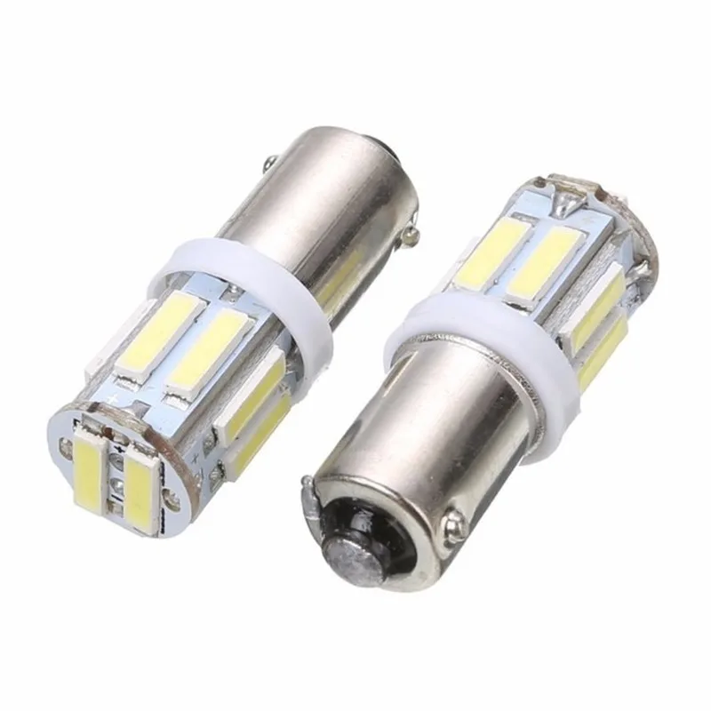 50 шт. BA9S Led 12 В DC T4W T11 7014 10 SMD обратный свет Автомобильные светодиодные лампы белый