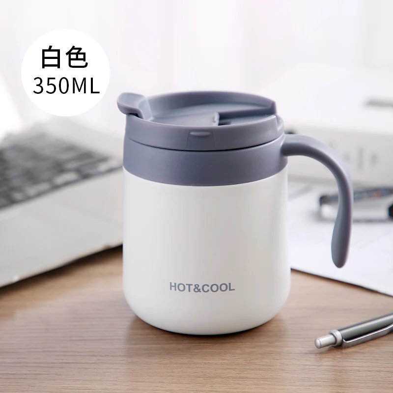 Кофейные кружки из нержавеющей стали, термос Caneca с изоляцией, крутая бутылка для воды, посуда для напитков с ручкой, чашка для путешествий, чайная кружка для офиса