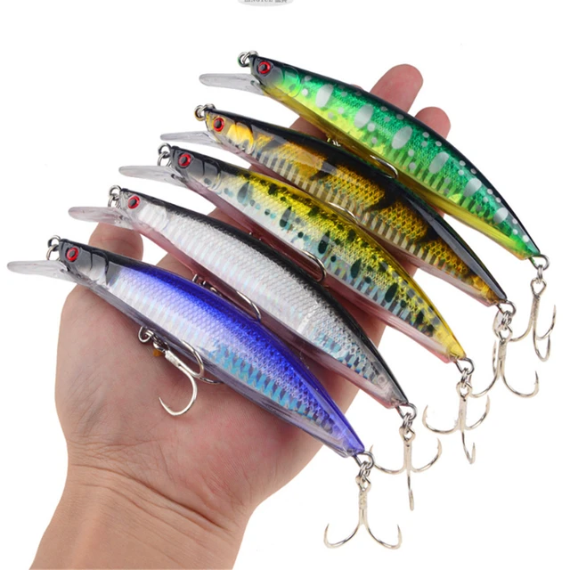 1pcs 13cm 23g Sinking Minnow Fishing Lure Lifelike Hard Bait Quality Treble  Hooks Trolling Deep Dive Fishing Bait Wobbler Pesca - AliExpress