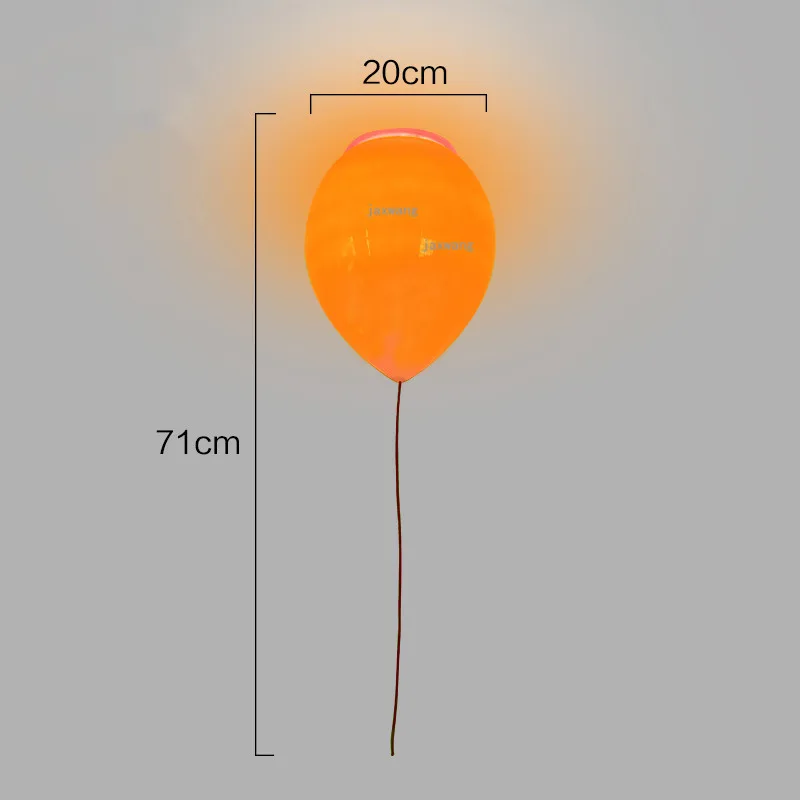 Скандинавские подвесные потолочные светильники цветные стеклянные шары светильники детский потолочный светильник для спальни креативный потолочный светильник - Цвет корпуса: Orange 20CM