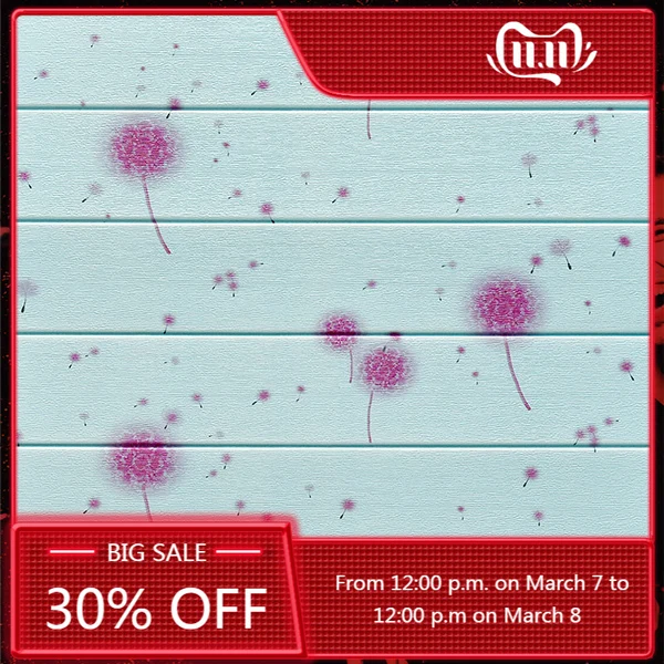 

3D Wall Stickers Brick stone pattern Self-Adhesive Wall paper Waterproof DIY 70*77cm 3D Marble Brick Wall Papers for Kids Room