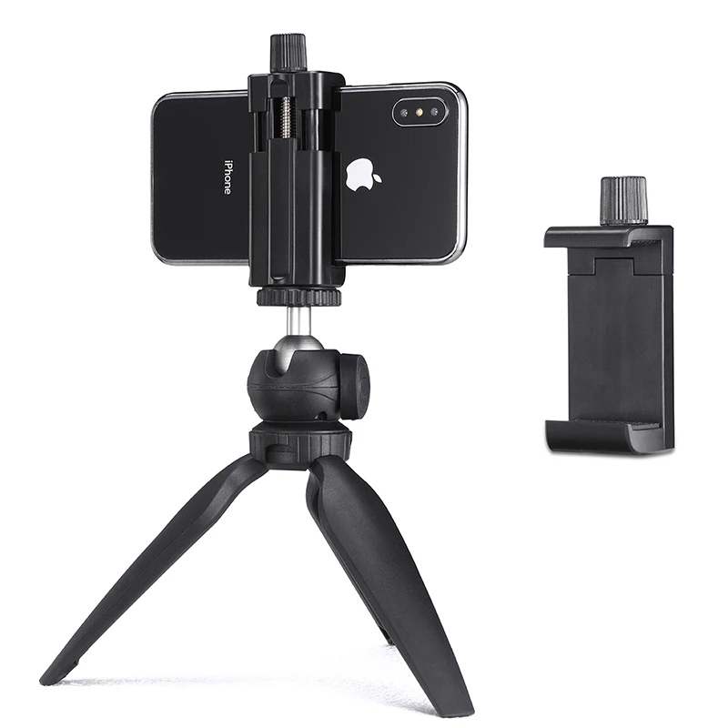 

Universal Mobile Phone Tripod Mount Tripod Clamp for iPhone Huawei Andriod Phones