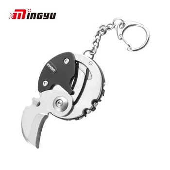 

1pc Pocket Mini Fold Knife Mini Screwdriver Multi Tool Key Chain EDC Camping Outdoor Gear Parcel Box Claw Package Letter Opener