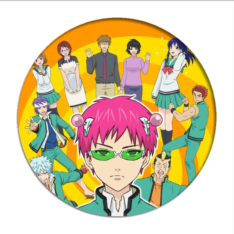 Saiki Kusuo No Sai Nan Cosplay Badges Teruhashi Kokomi Brooch Icon Collection Bags Breastpin For Backpacks Clothing Aliexpress