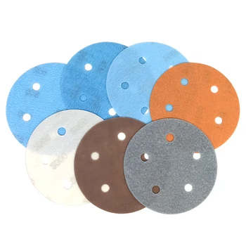 

9Pcs 5 Inch 5 Hole FV Soft Sanding Disc Wet & Dry Sandpaper 600 # -5000 # diameter 125 mm for wet and dry sandpaper