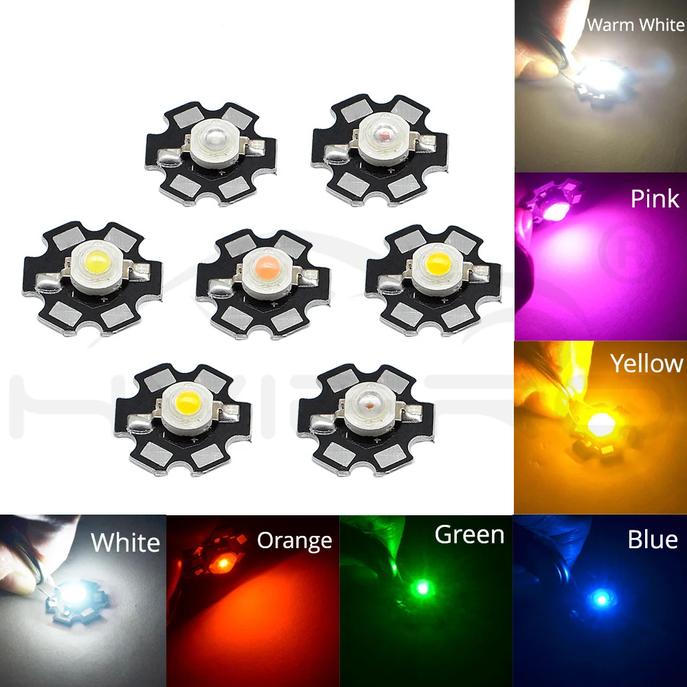 1W power led star blanc