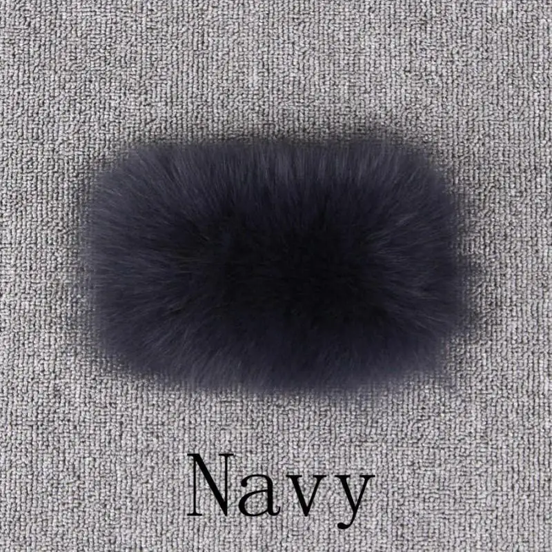 navy QIUCHEN PJ19099 Новое поступление натуральный Лисий Мех Женское зимнее короткое пальто длинный рукав толстый натуральный мех модная модель - Цвет: navy