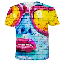  Hip Hop Graffiti Maker Oversized Men's T Shirt Summer Breathable Tops Casual Crew Neck T-Shirt Graffiti Harajuku Short Shirts 