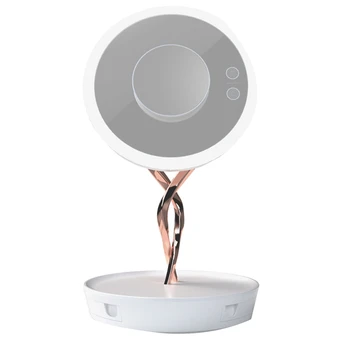 

nifying Makeup Mirror - Creative Led Double-Sided Makeup Mirror Portable Ballet Multi-Function High-Definition Storage Mirror