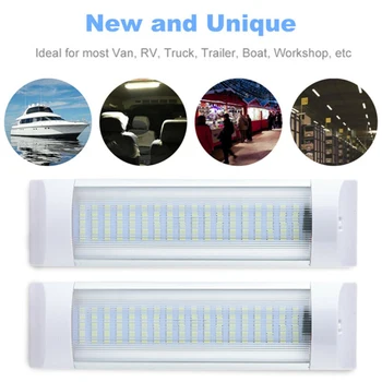 

6500K 72LED Car Truck Interior Lamp Reading Working Light 1500LM Indoor 12V-85V Universal For Most Cars, Vans, Recreational Vehi