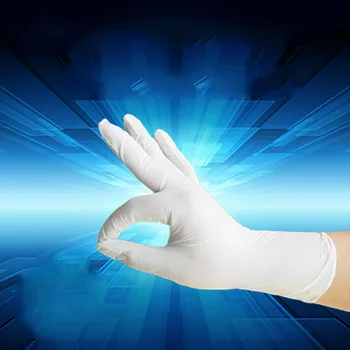 

White plastic gloves, oil proof gloves, latex gloves, multi-function labor protection