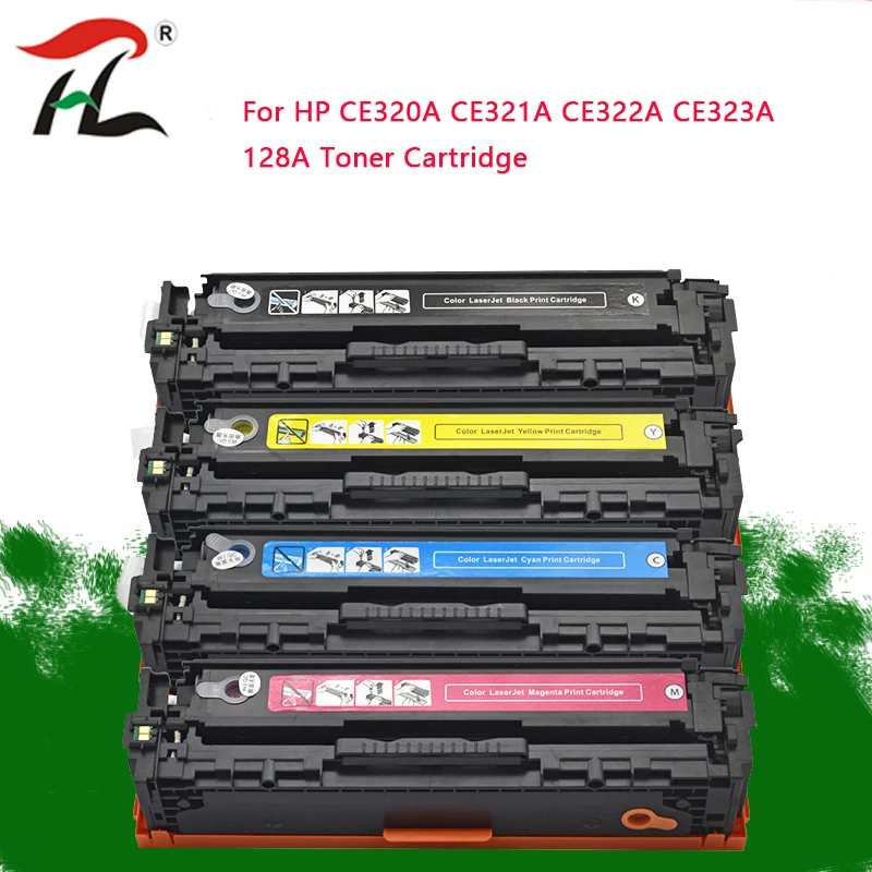 Картридж для принтера HP laserjet CM1415 CM1415fn 320 CP1525 совместимый с CE320A CE321A CE322A CE323A 128A 321 322