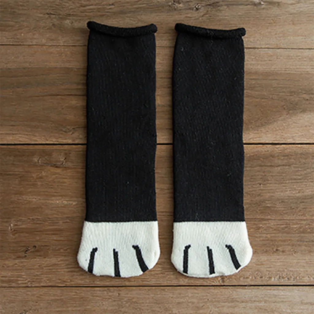 Womail толстые хлопковые носки зимние женские дизайнерские Роскошные модные носки 1 пара унисекс милые зимние носочки с рисунком когтей