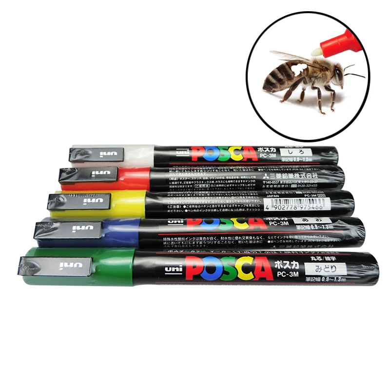 5PCS-Sets-Queen-Bee-Marking-Marker-Pen-Beekeeping-Plastic-Marks-Pen-5-Colours-White-Yellow-Red