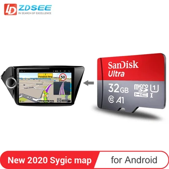

micro SD card GPS map for Kia RIO car radio android Navigation free update