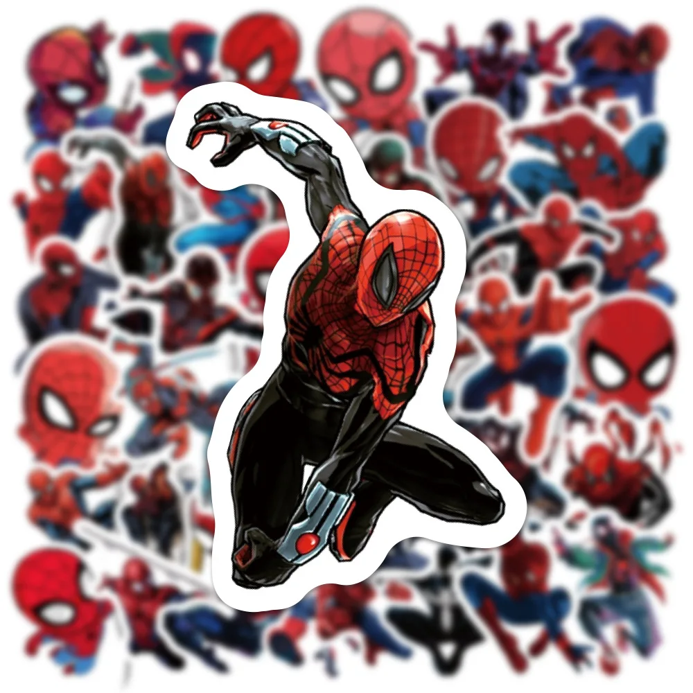 Disney Marvel Spiderman Graffiti Stickers Kids Toy Laptop Phone Luggage Computer Car Cool Sticker Cartoon Decals 10/30/50pcs
