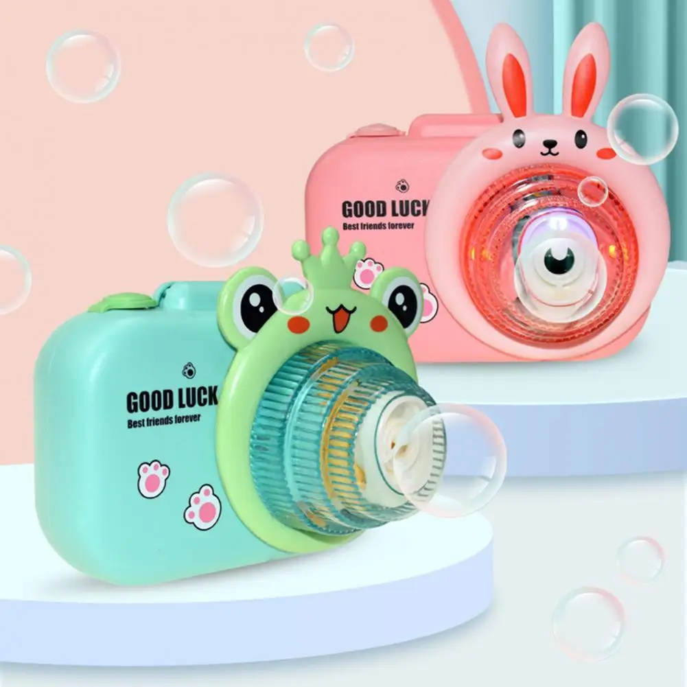 Bubble Machine Cartoon Appearance Leakproof Operate Easily Electric