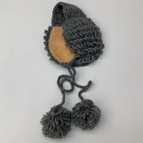 Grey Корейская версия, Зимняя мода, женские милые помпоны, теплые шерстяные вязанные наушники, наушники, подарок, милые теплые вязаные наушники, наушники - Цвет: Grey