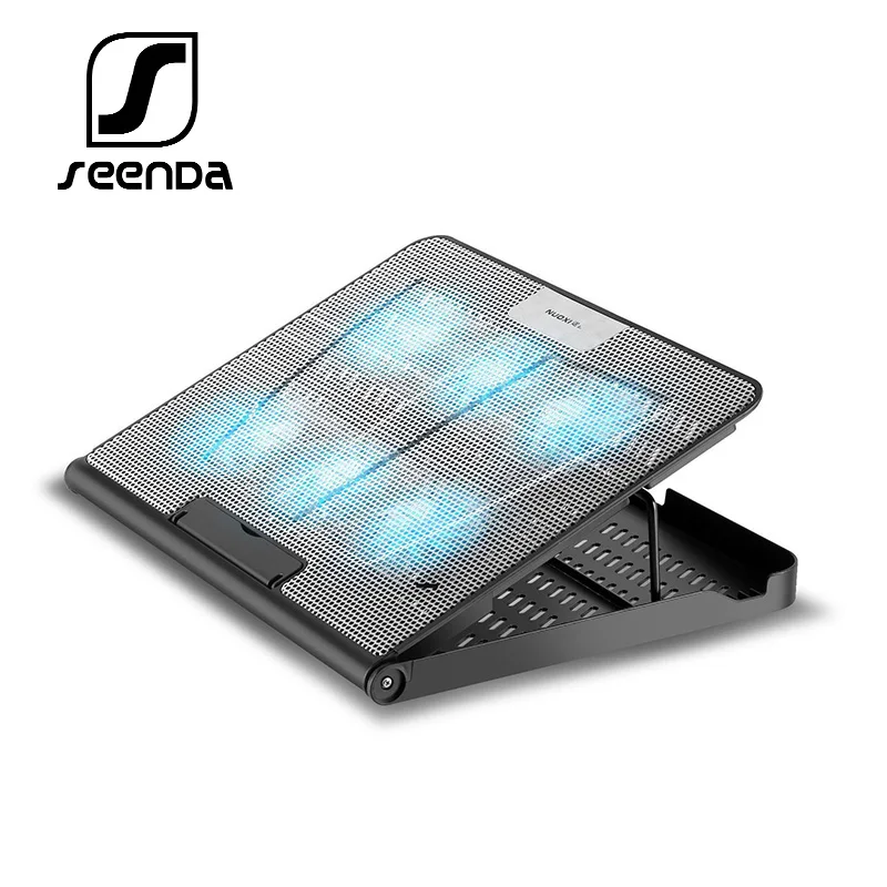 Seenda ноутбук кулер 2 USB шесть Вентилятор Охлаждающая подставка для ноутбука больше