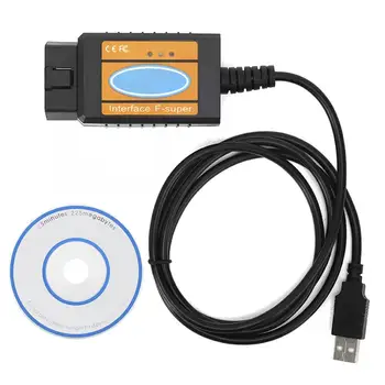 

USB Car Diagnostic Tool Car Scanner Fault Code Reader Cable Fit for Ford Adapter Auto Diagnostic Tool brake fluid tester