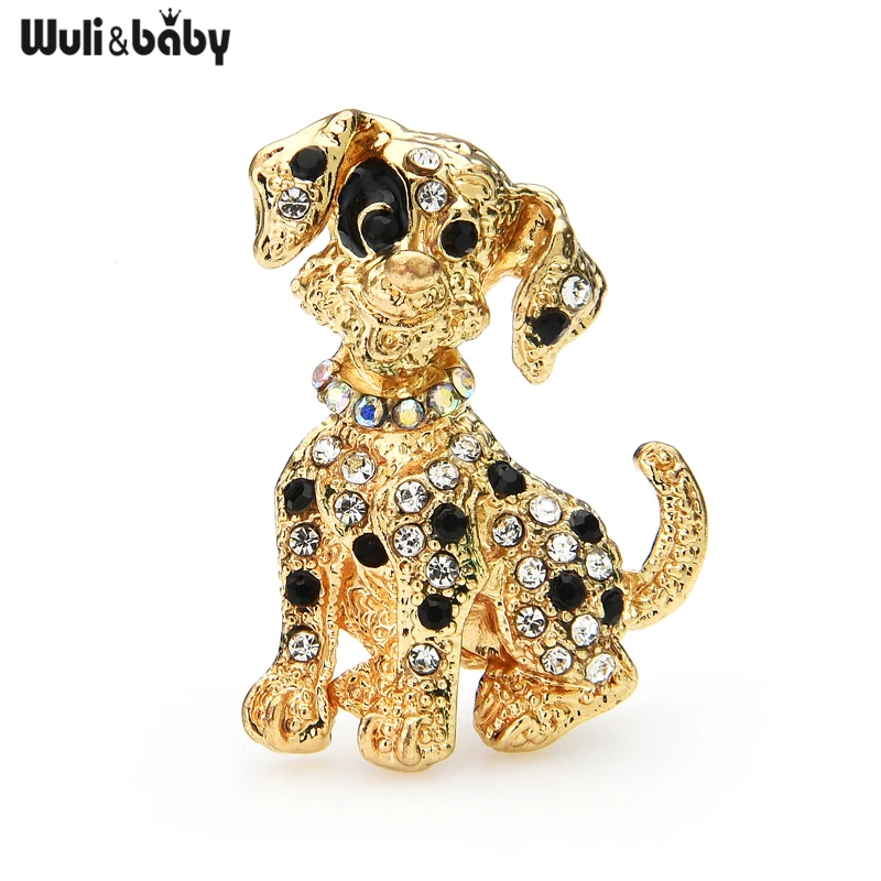 Wuli&ampbaby Rhinestone Sitting Dog Brooch Classic Pets Animal Casual Party Pins Gifts | Украшения и аксессуары