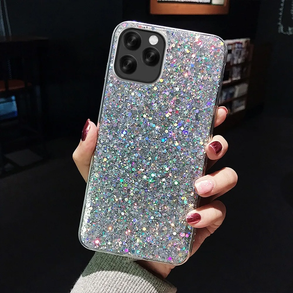 

Luxury Glitter Diamond Phone Case for IPhone 11 Pro Case Max X XS XS Max XR Soft TPU Cover Case for IPhone 7 8 Plus 6 6s Coque