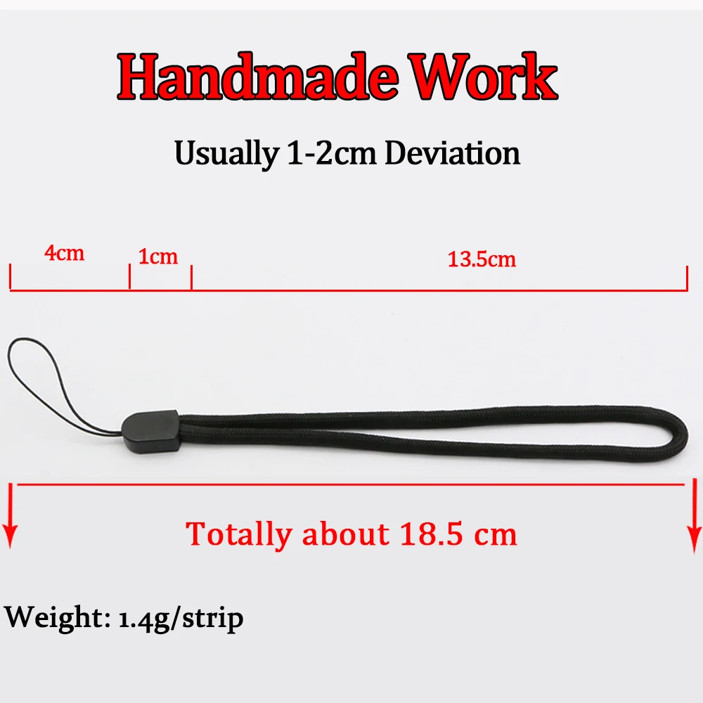 5/10Pcs 20CM 손전등 스트랩 매는 밧줄 슬링 EDC 야외 도구 블랙 Paracord Ajustable 안티 분실 토치 카메라 전화 키트