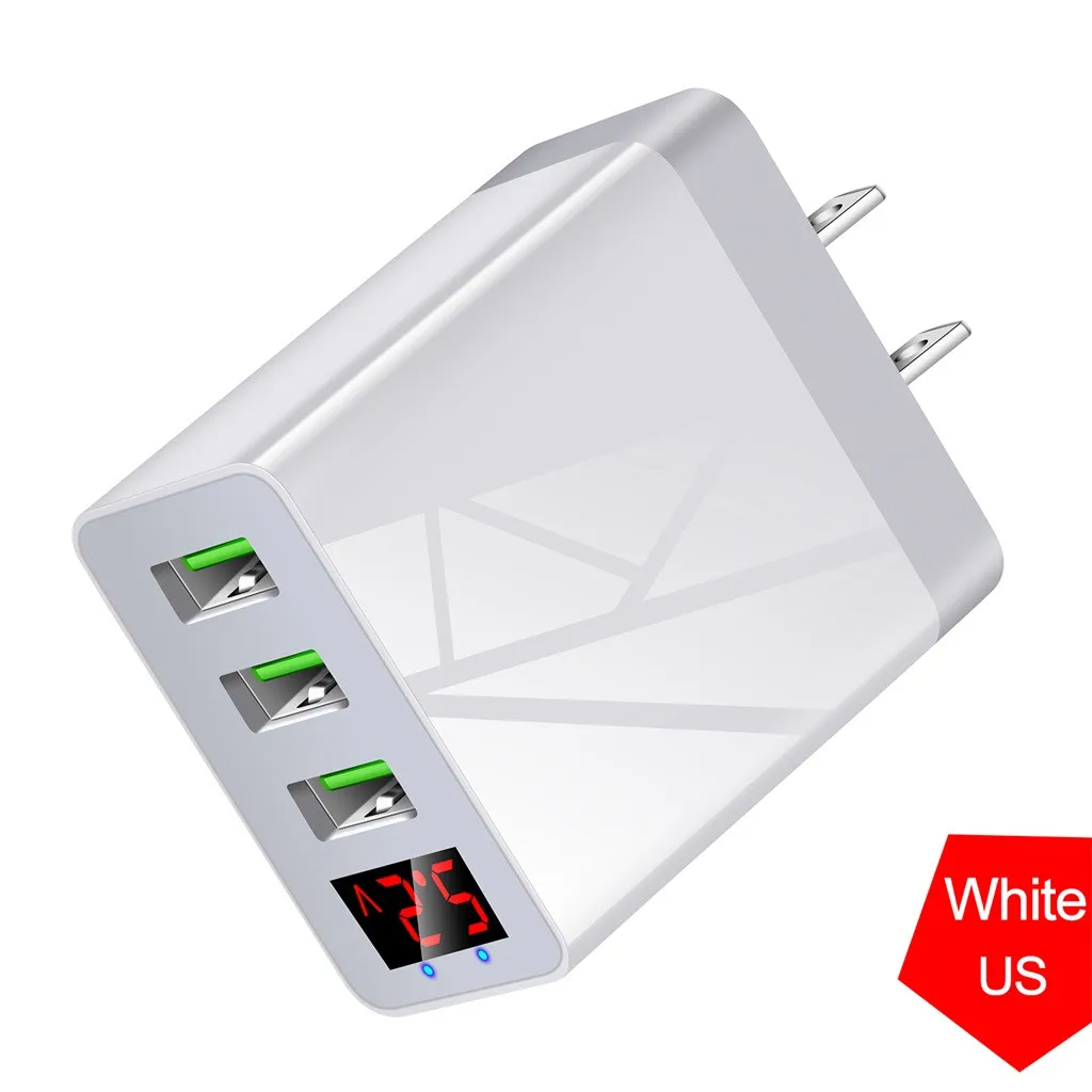 4 порта Быстрая зарядка QC 3 0 usb хаб настенное зарядное устройство 6.1A адаптер