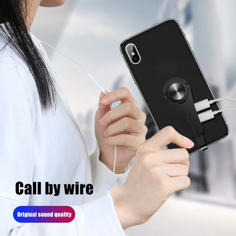 5 in 1 Multifunction Phone Headphone Adapter Phone Holder Car Air Vent Bracket for Listening Music Charging Voice control NC99