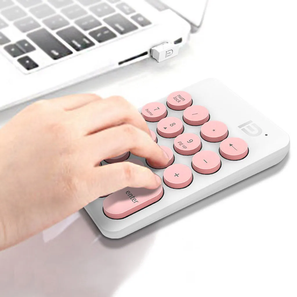 Gaming Keyboard USB 2,4 ГГц 18-ключ финансовых Бухгалтерия цифровая клавиатура ввода данных в Excel настольных ПК планшетный ПК Keyboard-L1203