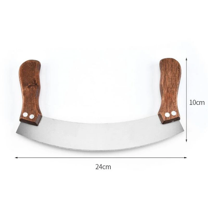 1 шт. новая деревянная ручка овощи трава пицца резак слайсер измельчитель лезвие