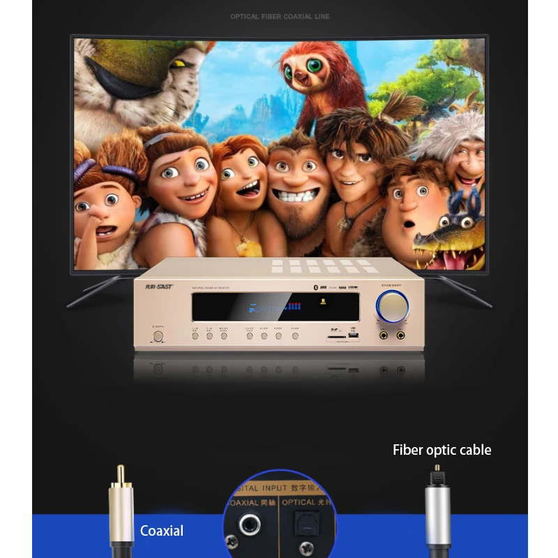 Kaolanhon 220 В 800 Вт AK-558 Bluetooth усилитель 5,1 Домашний кинотеатр Ktv Высокая мощность AV цифровой усилитель сабвуфер с SD USB FM