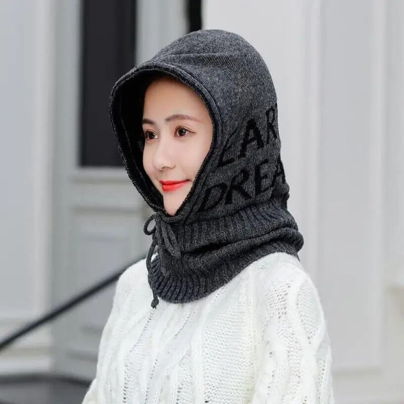 SUOGRY зимняя шапка Skullies Beanies зимняя теплая вязаная шапка для женщин девочек шарф Шапка Балаклава маска Knitted шапка вязаные шапки