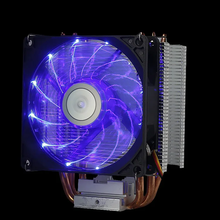 Высокое качество 2 Heatpipe Премиум кулер для процессора двухрядный шахматный радиатор труба тихий гидравлический подшипник вентилятор охлаждения