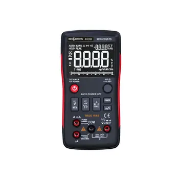 

RM409B Digital Multimeter Button 9999 Counts Accuracy Measuring With Analog Bar Graph AC DC Voltage Ammeter Current Ohm Auto Man