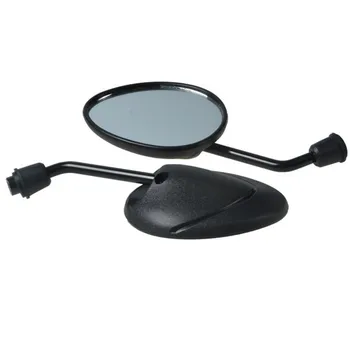 

black moto side mirror motorcycle rear view mirrors universal 8MM 10MM motorbike rearview mirror for honda cb650f cb500x mirrors