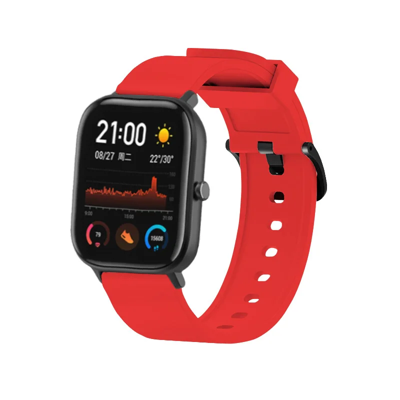 7в1 для Xiaomi Huami Amazfit GTS ремешок мягкий силиконовый ремень умный ремешок для часов браслет+ ТПУ чехлы накладки+ Защитная пленка для экрана