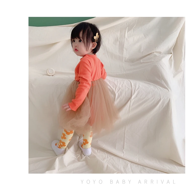 В 2019 году новое осеннее однотонное кружевное платье принцессы с высокой талией