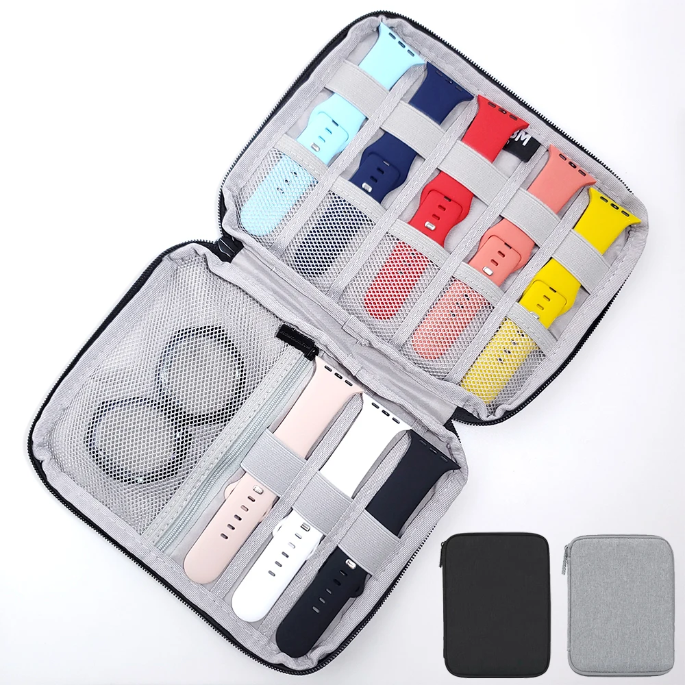 

Watch Band Case Storage Bag for Apple Watch Band Travel Organizer Bag For Samsung/Huawei Smartwatch Strap Watchbands Box Pouch